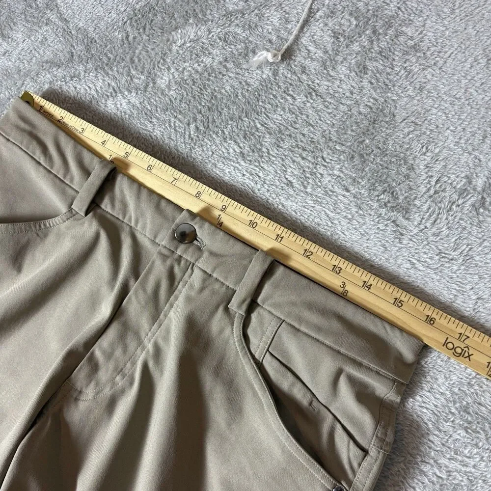 Lululemon ABC Chino Pants Mens‎ 32 Beige Polyester Stretch Slim Fit